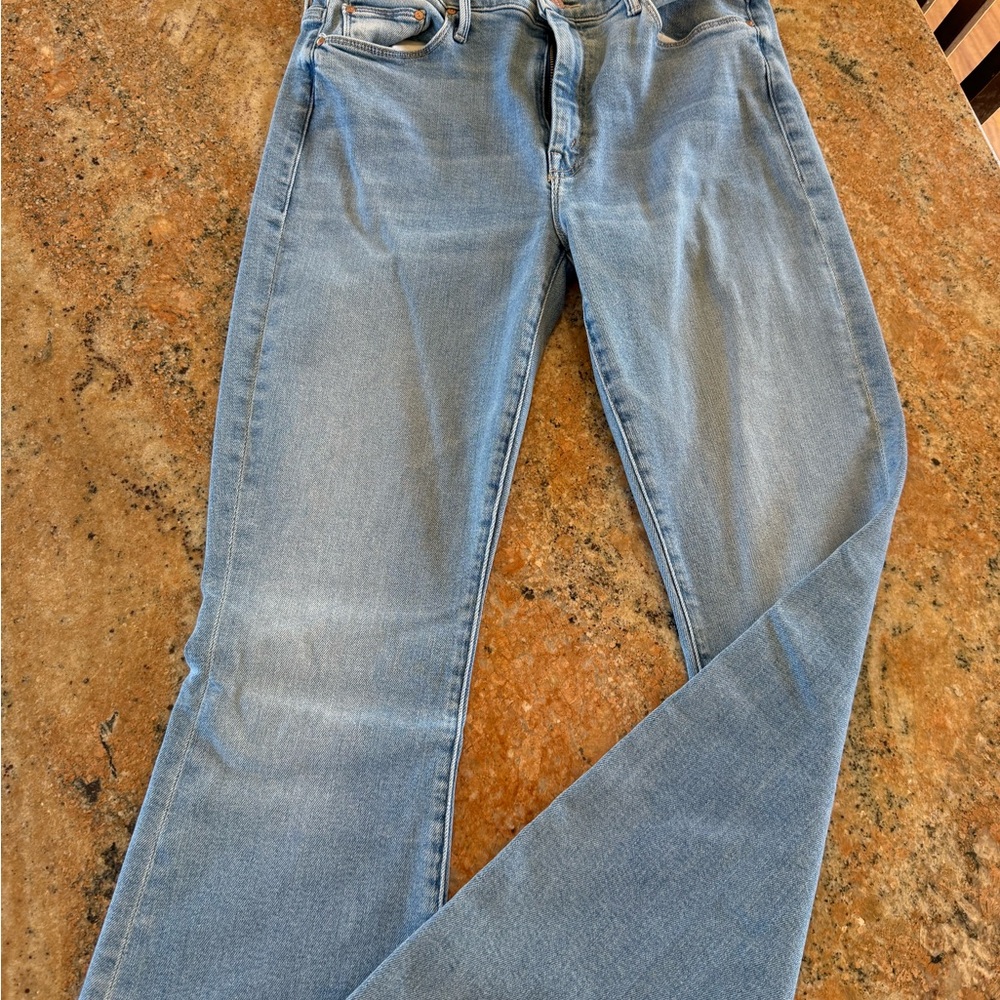 MOTHER Light Blue Flare Jeans